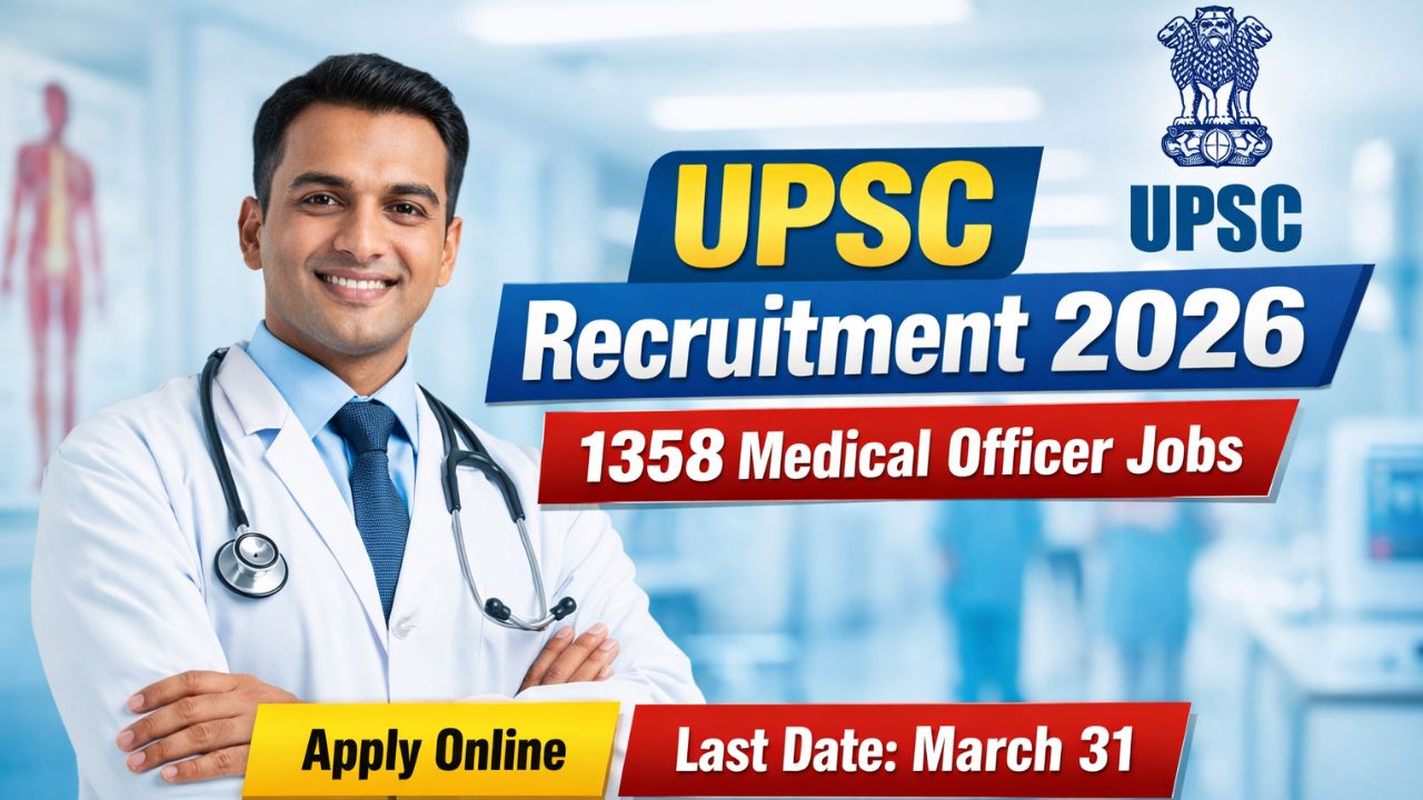 UPSC Recruitment 2026 Medical Officer jobs