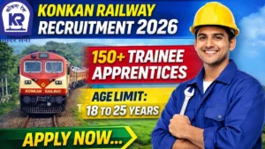 Konkan Railway Apprentice Recruitment 2026 190 Apprentice Jobs Railway Vacancy