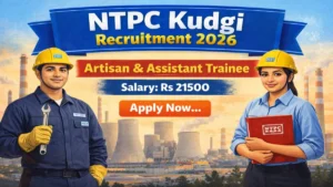 ntpc kudgi artisan trainee recruitment 2026 notification