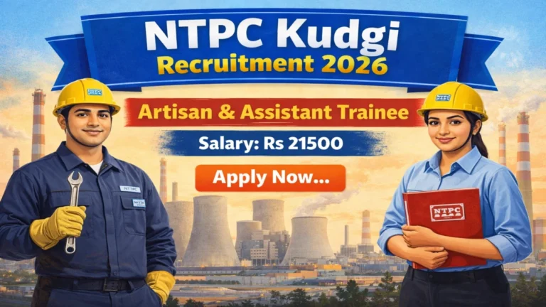 ntpc kudgi artisan trainee recruitment 2026 notification