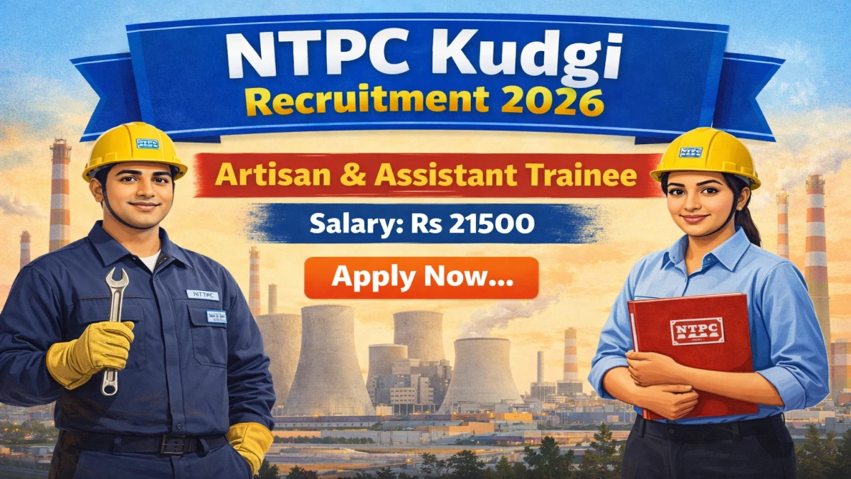 ntpc kudgi artisan trainee recruitment 2026 notification