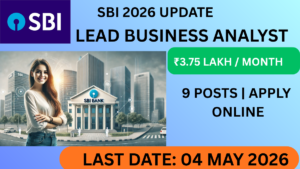 SBI recruitment 2026 lead business analyst vacancy