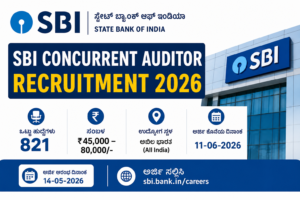 SBI Concurrent Auditor Recruitment 2026 salary 45000 to 80000