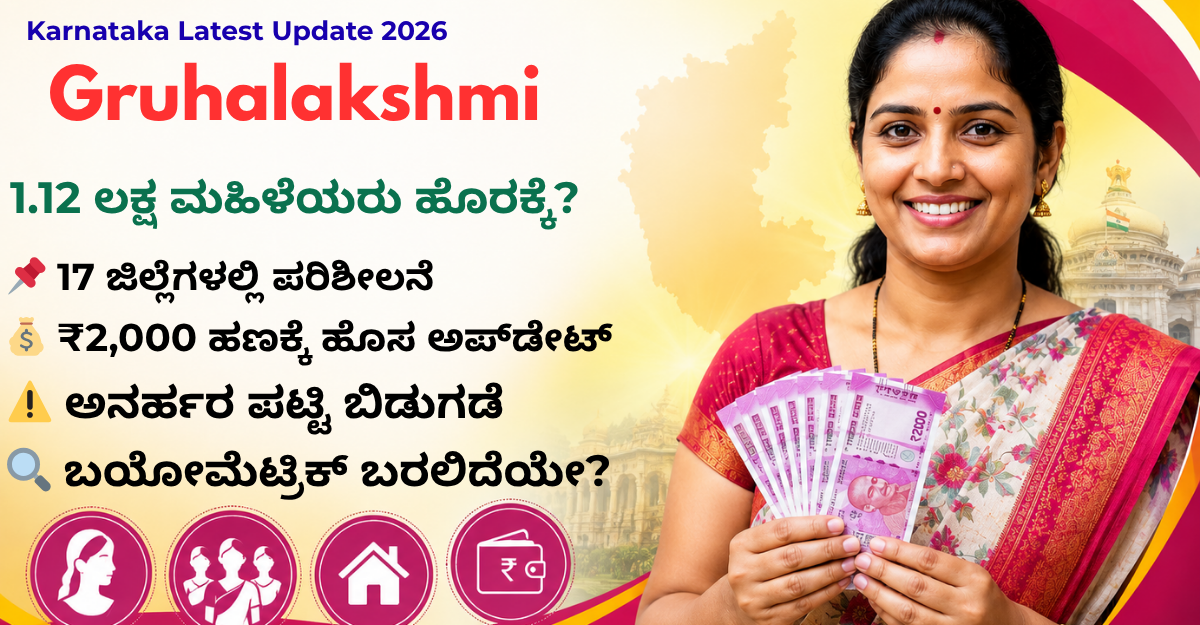 Gruhalakshmi Scheme Latest Update Karnataka